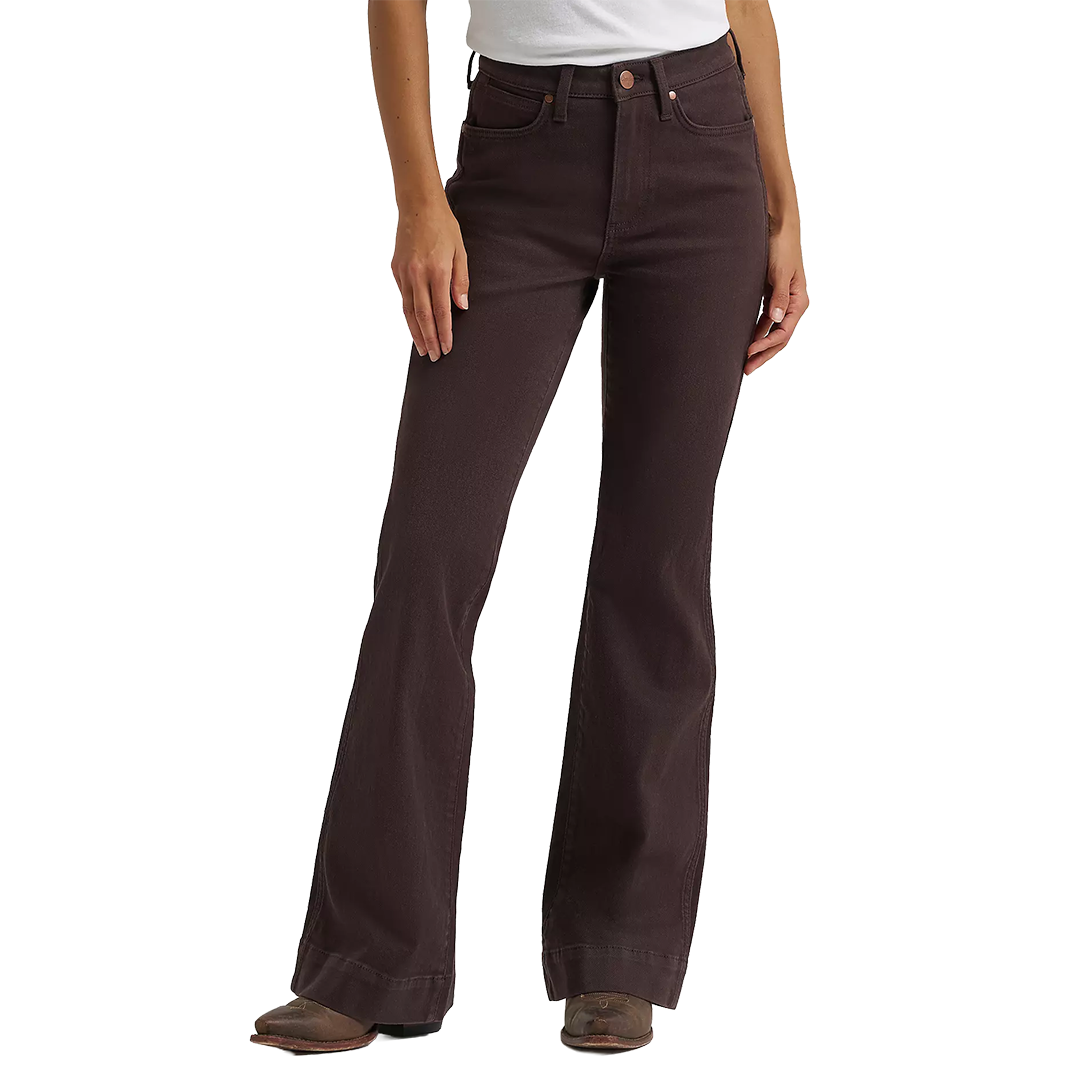 Wrangler Women's Retro Bailey High Rise Colorwash Trouser Jeans