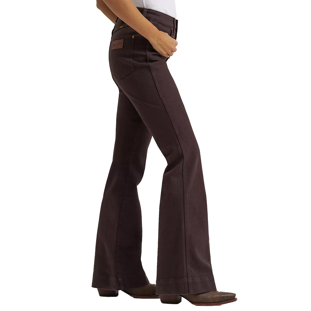 Wrangler Women's Retro Bailey High Rise Colorwash Trouser Jeans