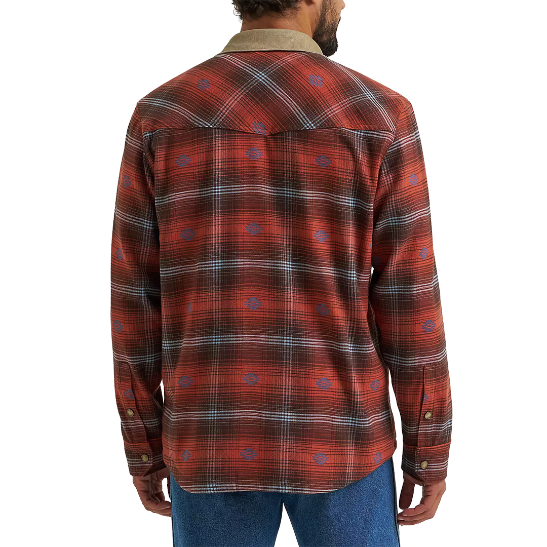 Veste à capuche en flanelle Wrangler RIGGS Workwear pour homme