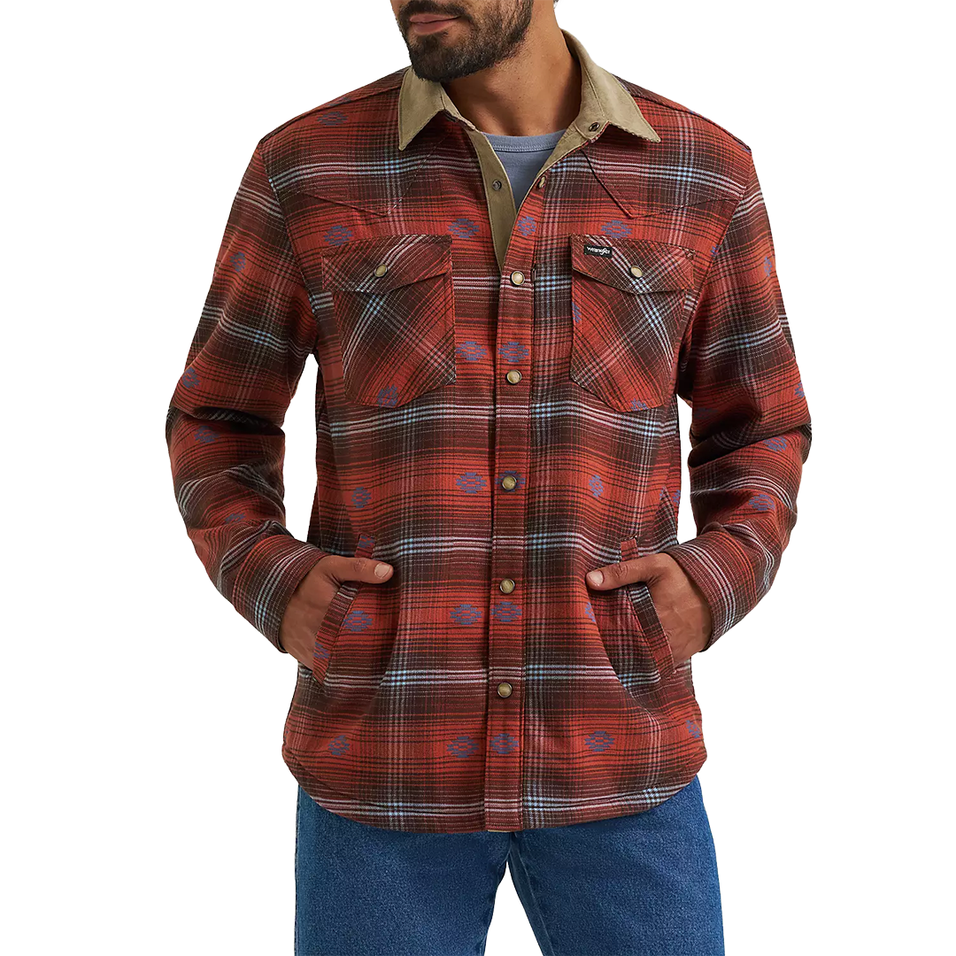 Veste à capuche en flanelle Wrangler RIGGS Workwear pour homme