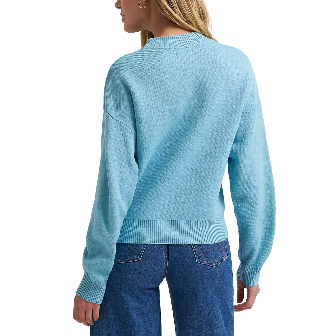 Sweat-shirt ras du cou pour femme Wrangler à motif cheval en soutache