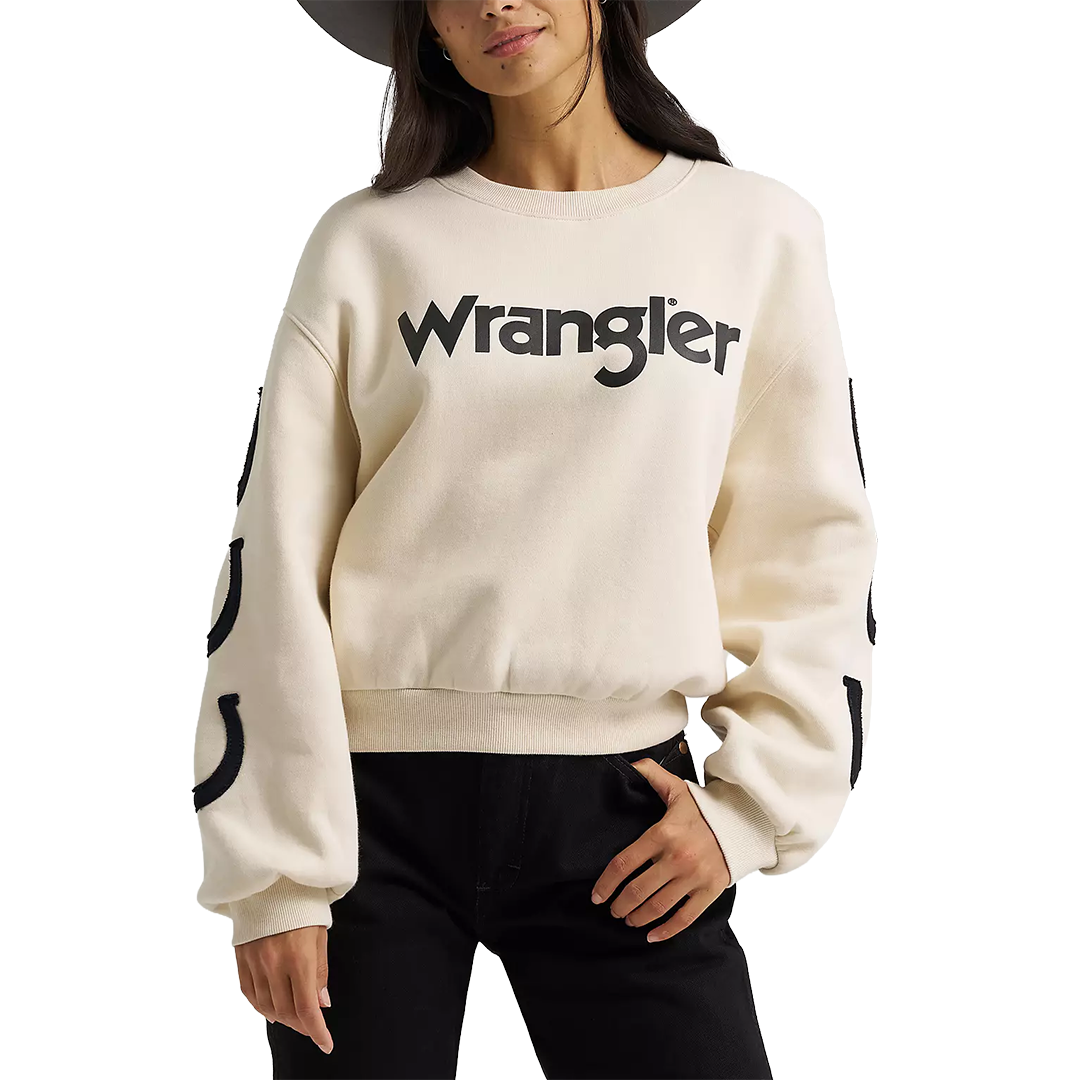 Wrangler Women's Lucky Logo Crew Sweatshirt