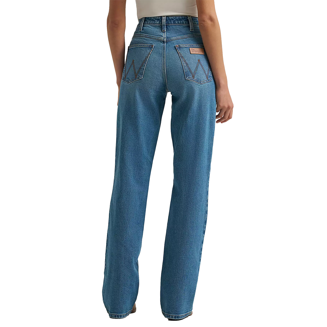 Wrangler Women's High Rise Skylar Relaxed Bootcut Wrangler Riding Jean