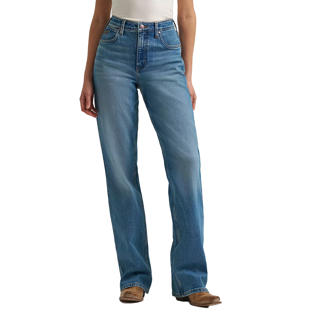 Wrangler Women's High Rise Skylar Relaxed Bootcut Wrangler Riding Jean