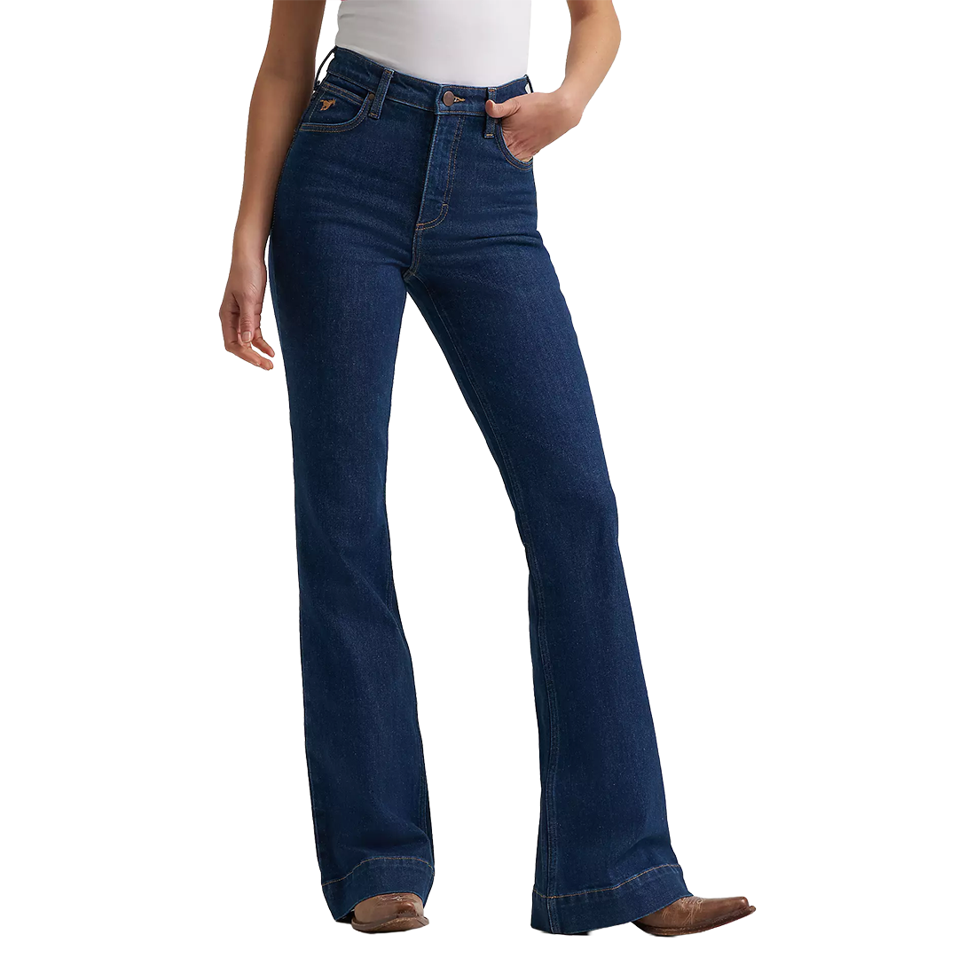 Wrangler Women's High Rise Bell Trouser Wrangler Riding Jean
