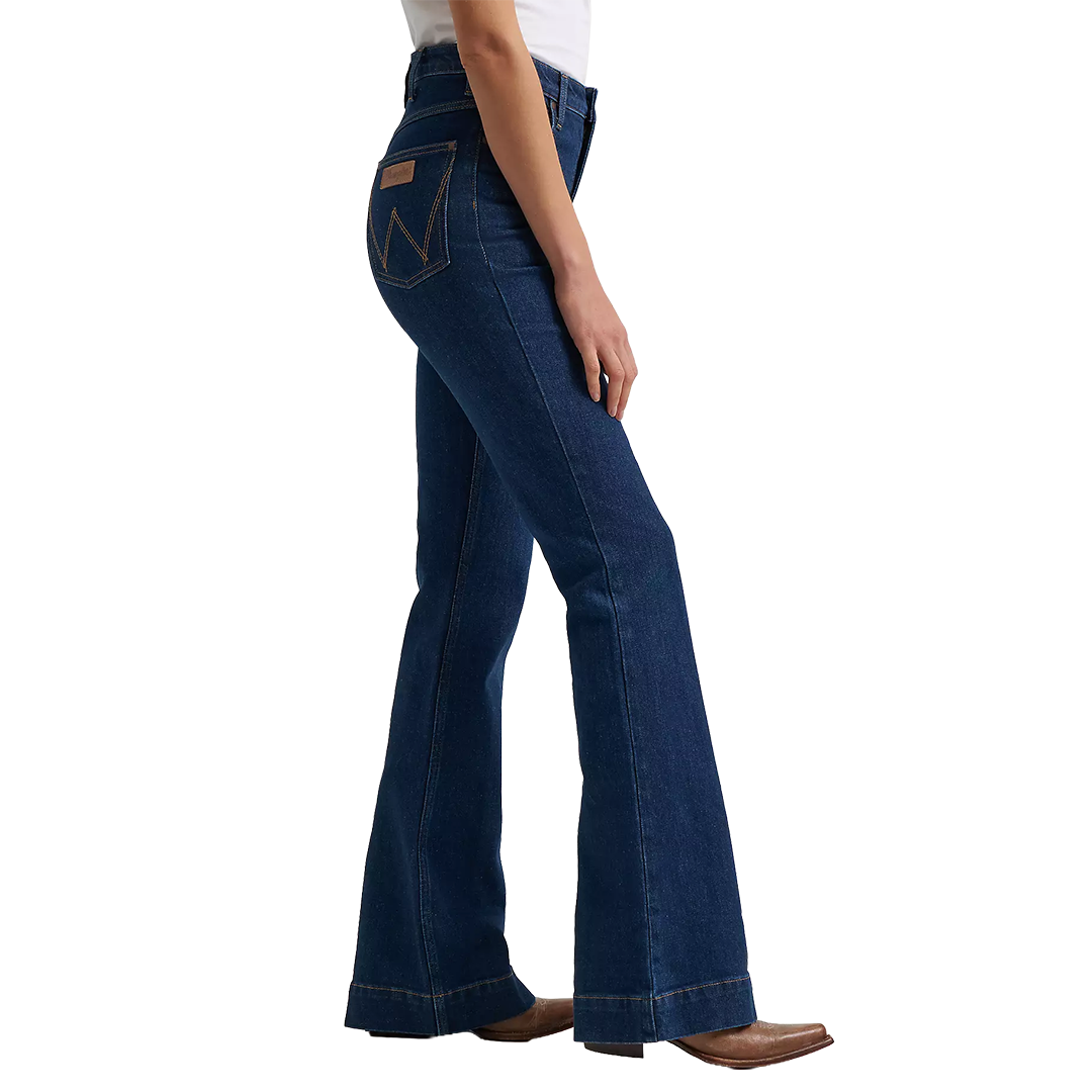 Wrangler Women's High Rise Bell Trouser Wrangler Riding Jean