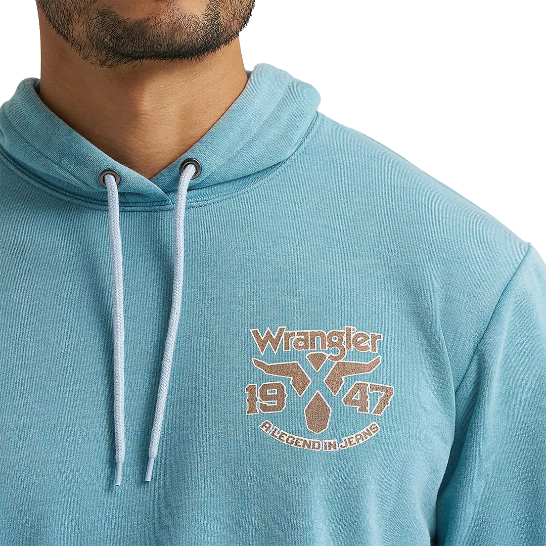 Wrangler Pull à capuche pour homme Long Live Cowboys