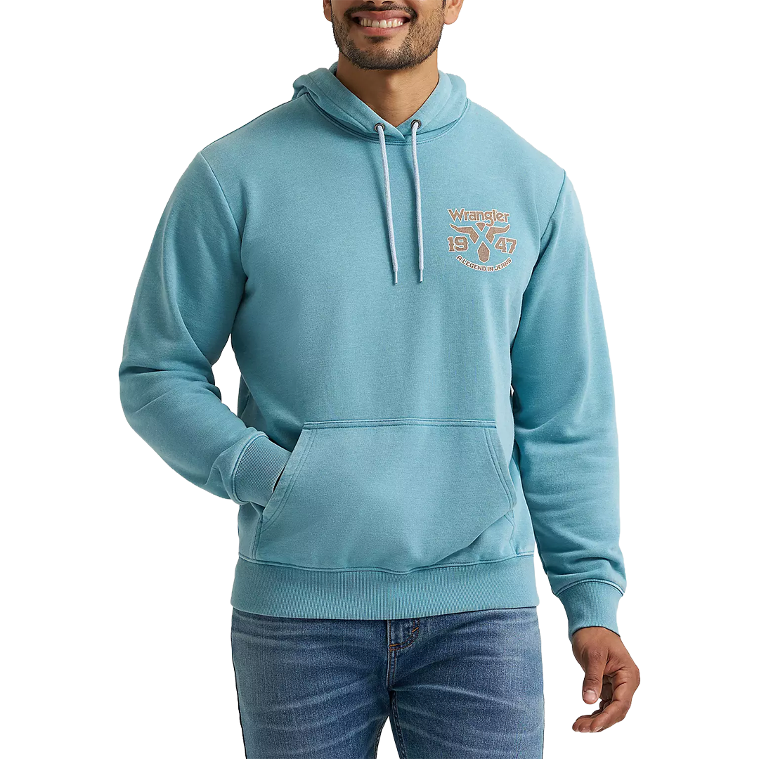 Wrangler Pull à capuche pour homme Long Live Cowboys