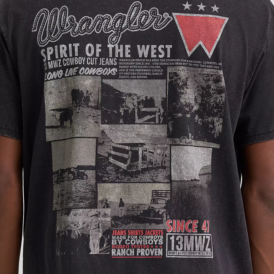 Wrangler Men's Ranch Archive Graphic T-Shirt
