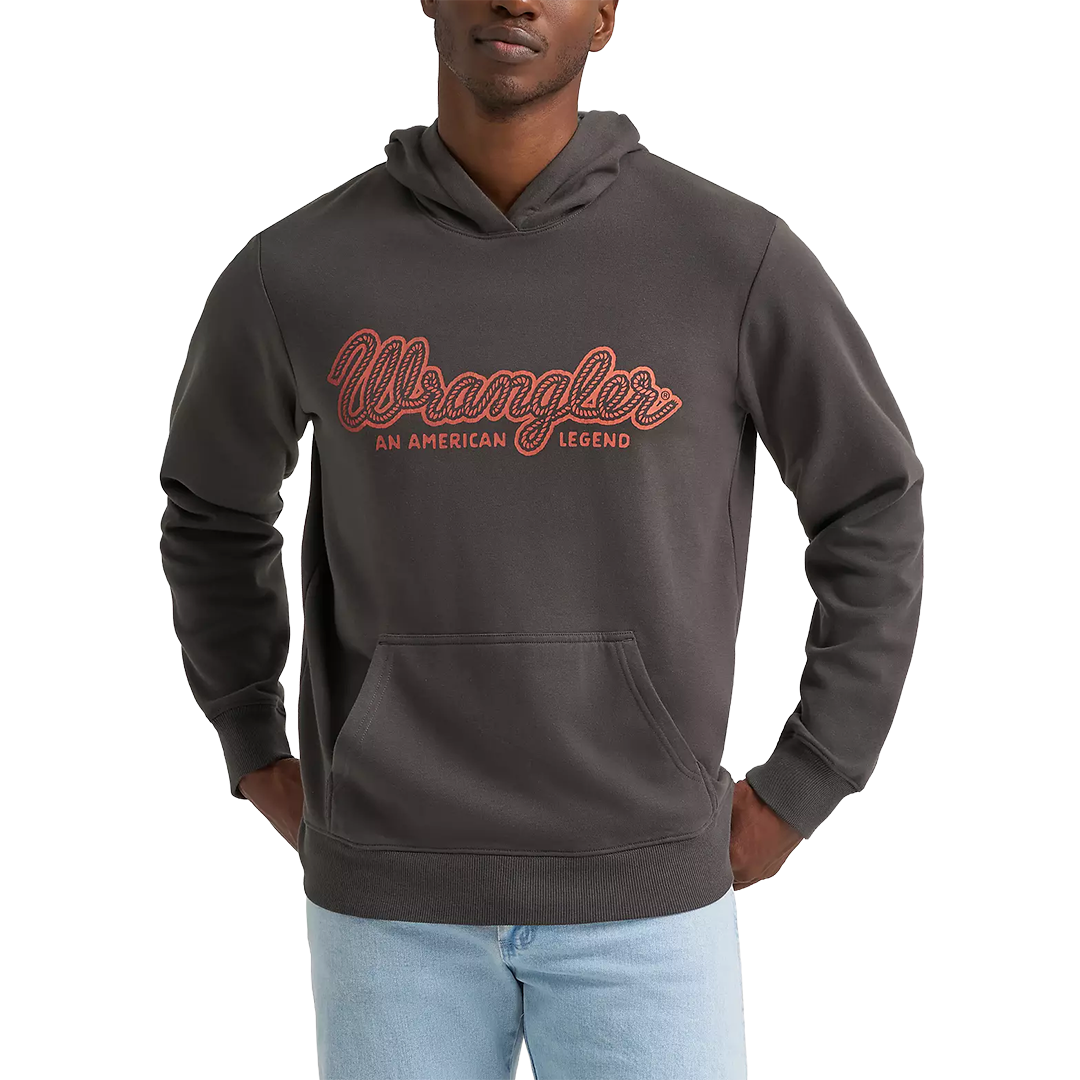 Wrangler Men's Legacy Script Graphic Pullover Hoodie