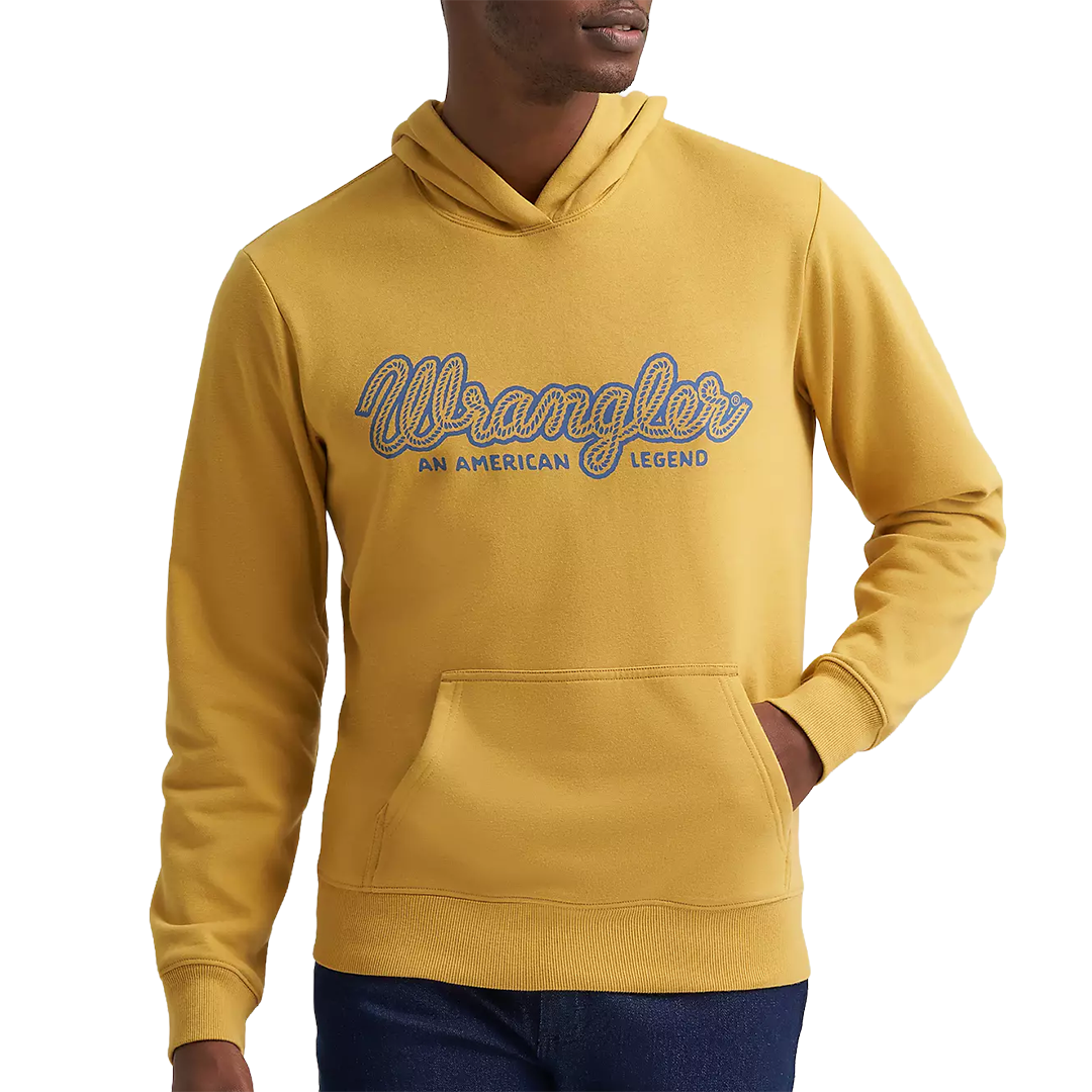 Wrangler Men's Legacy Script Graphic Pullover Hoodie
