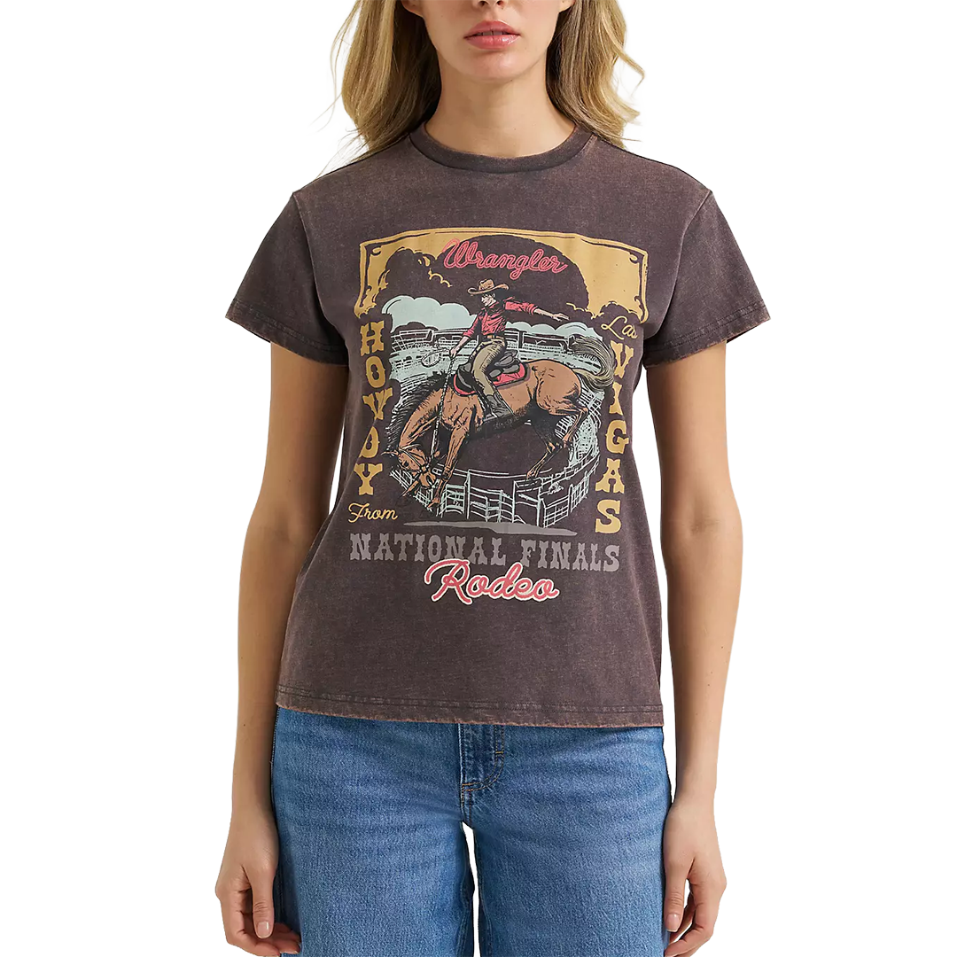 Wrangler Women's Howdy Vegas Retro Reg Graphic Tee