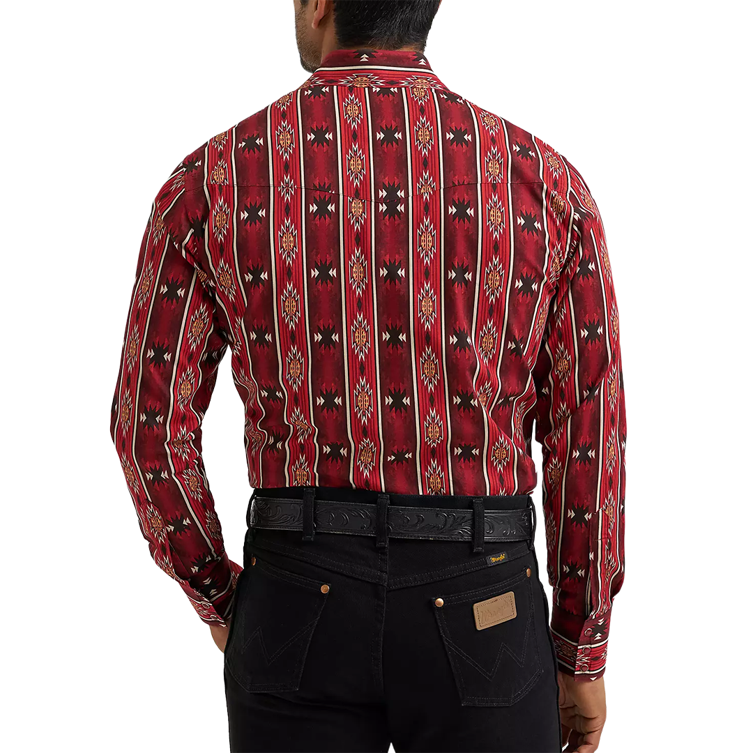 Wrangler Men's Checotah Long Sleeve Snap Shirt