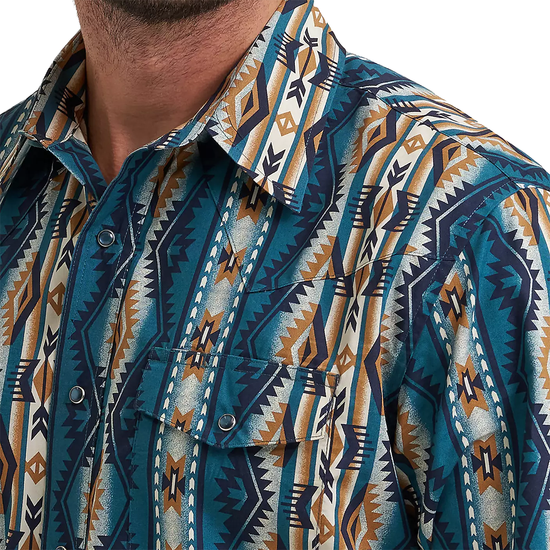 Wrangler Men's Checotah Long Sleeve Snap Shirt