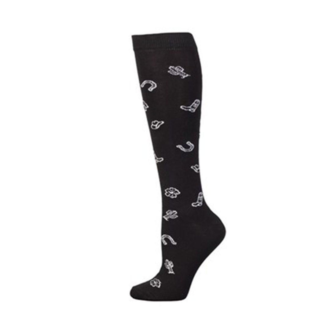 Chaussettes hautes à imprimé western Boot Doctor pour femme