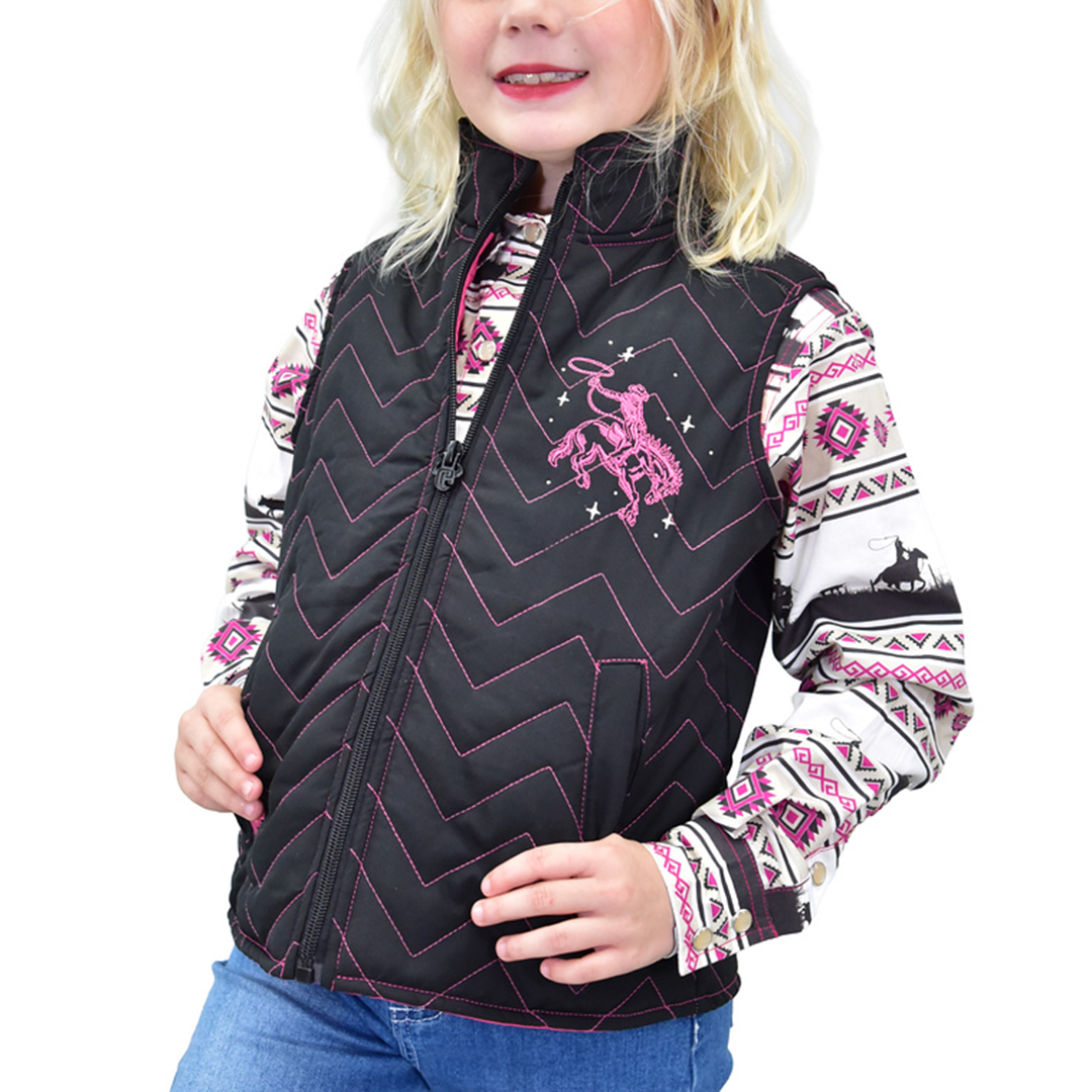 Cowgirl Hardware Girls' Quilted Vest
