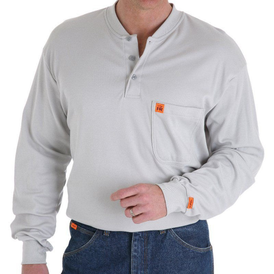 Wrangler Men's RIGGS Workwear Flame Resistant Henley T-Shirt