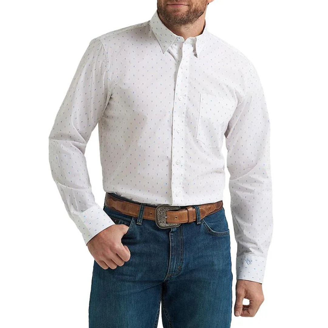 Wrangler Men's Cody Johnson Long Sleeve Button Shirt
