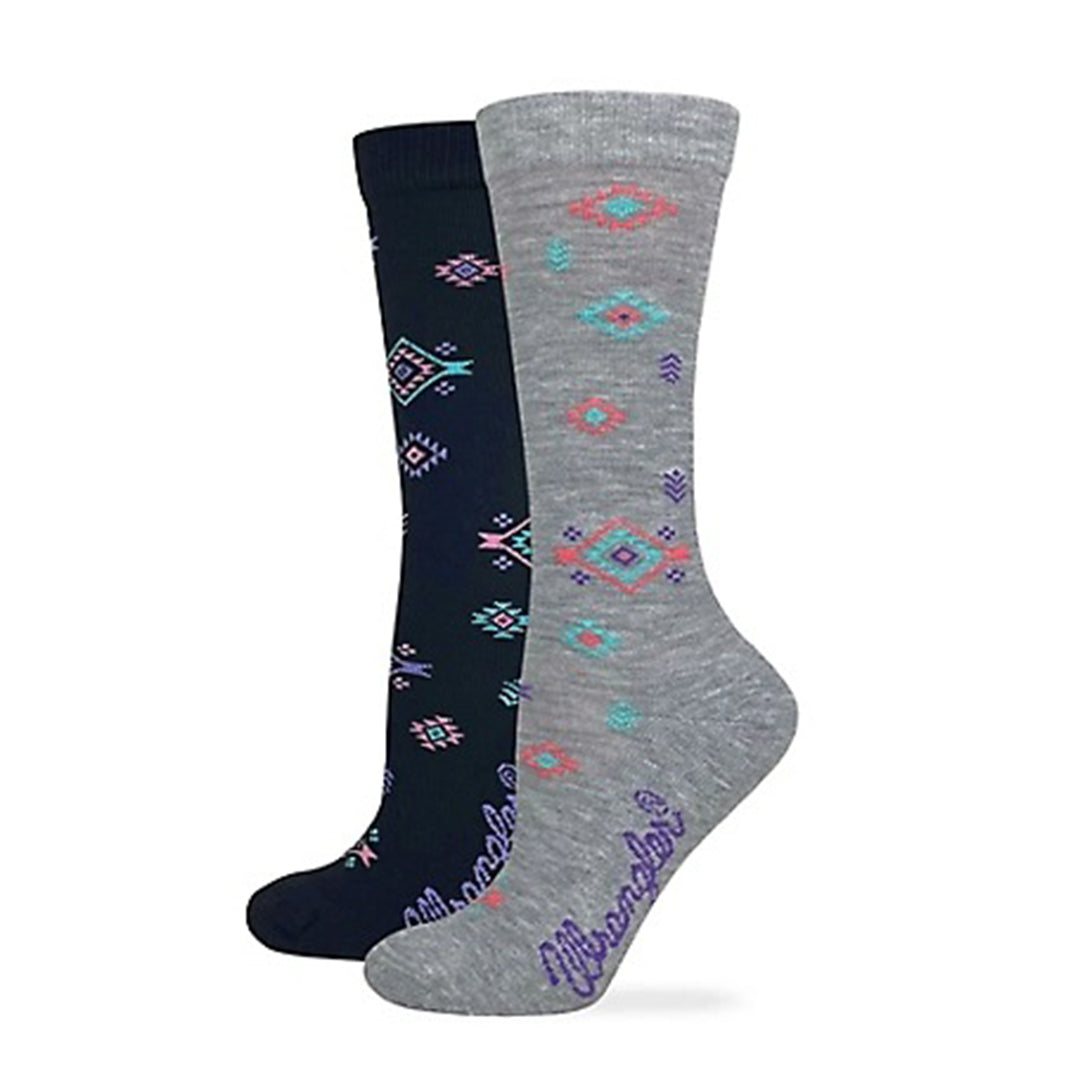 Chaussettes ras du cou Aztec sans couture Wrangler pour femme, lot de 2, à porter toute l'année