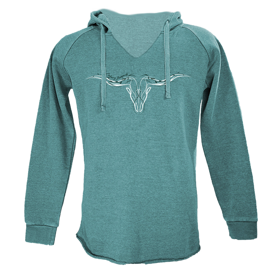 Chandail à capuchon pour femme Calgary Stampede Line Bull