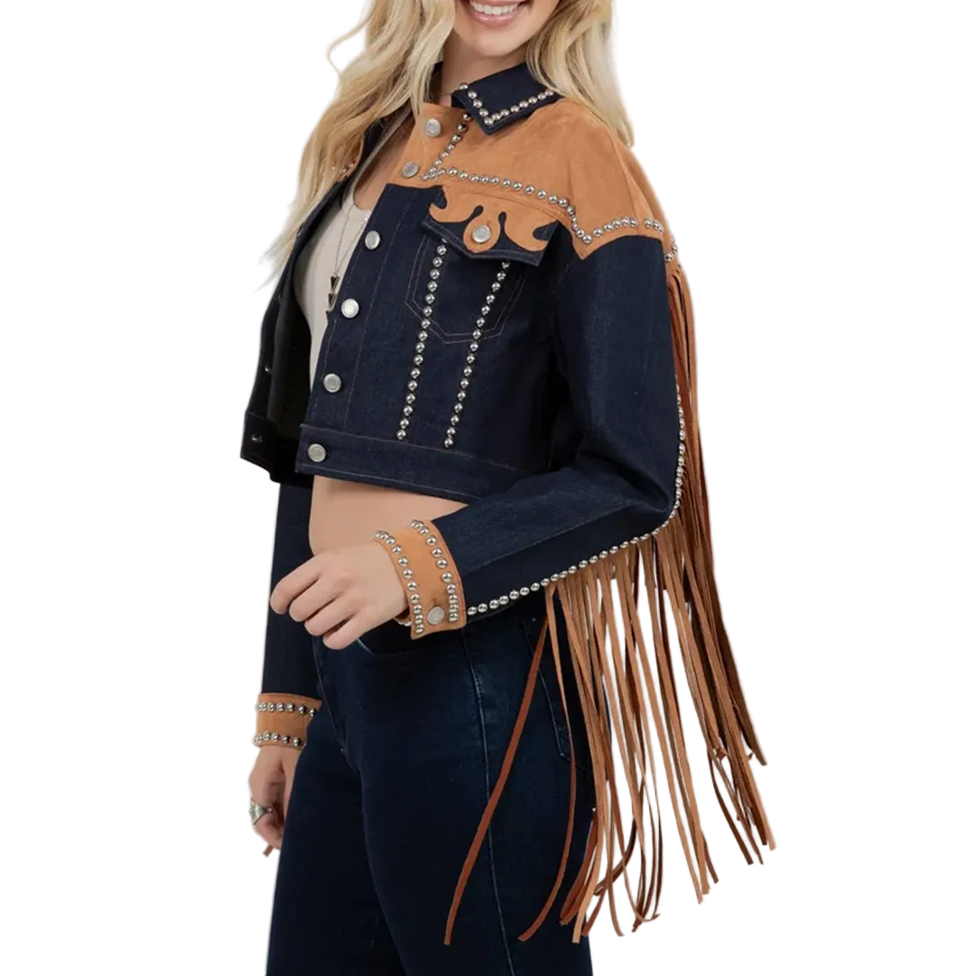 Blouson effiloché femme Saints & Hearts Tone
