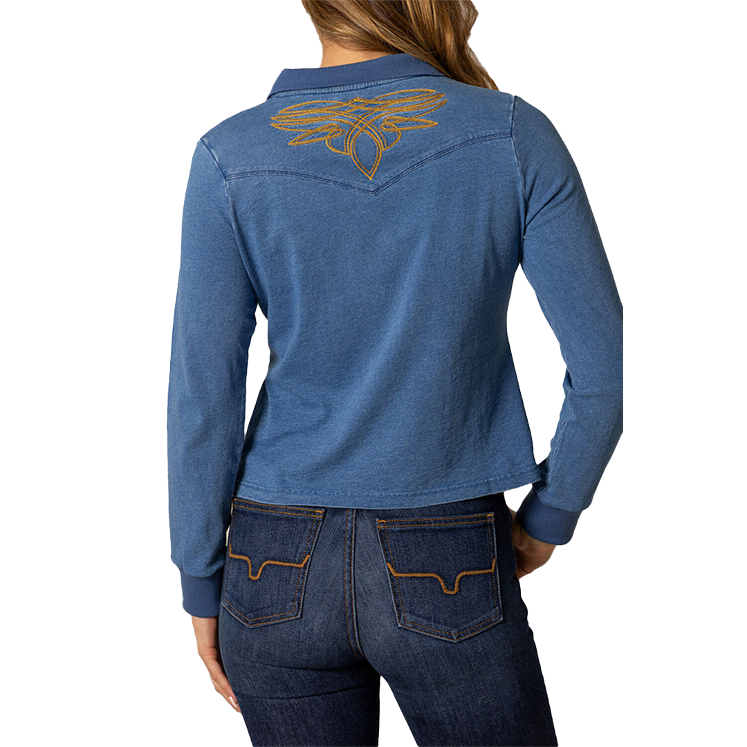 Kimes Ranch Women's Blueblee Embroidered Polo