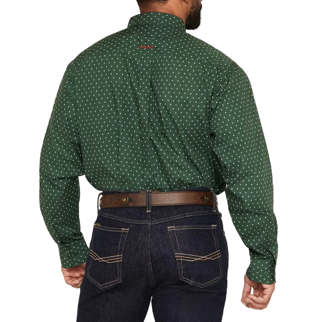 Chemise boutonnée à manches longues avec logo Ariat pour homme