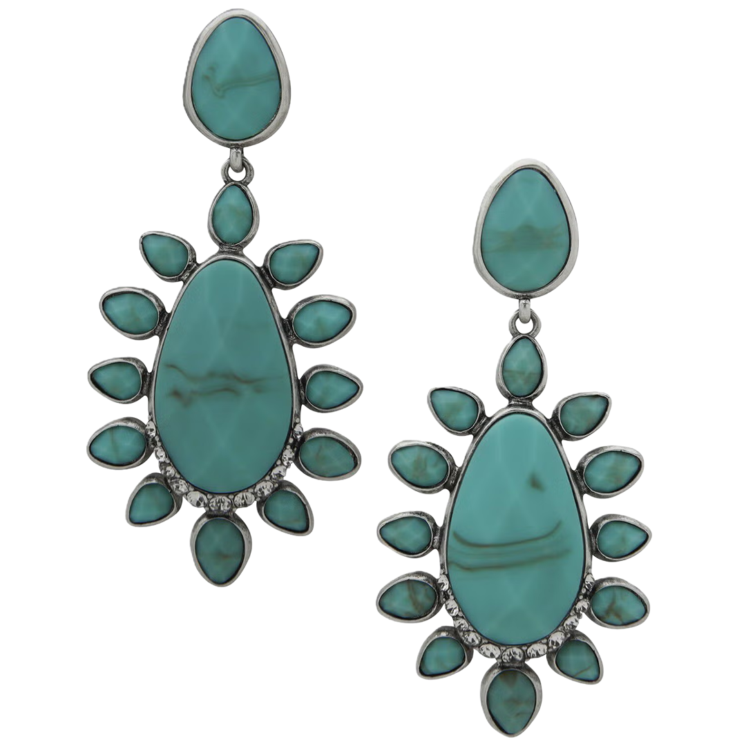 Lainey Wilson Stone Cluster Drop Earrings