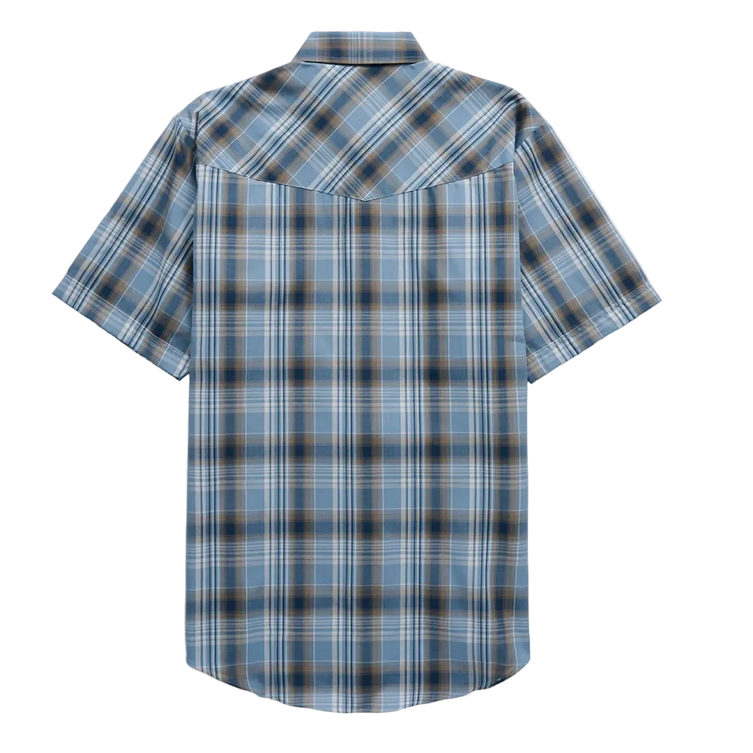 Chemise à manches courtes à boutons pression à carreaux Ely Cattleman pour homme