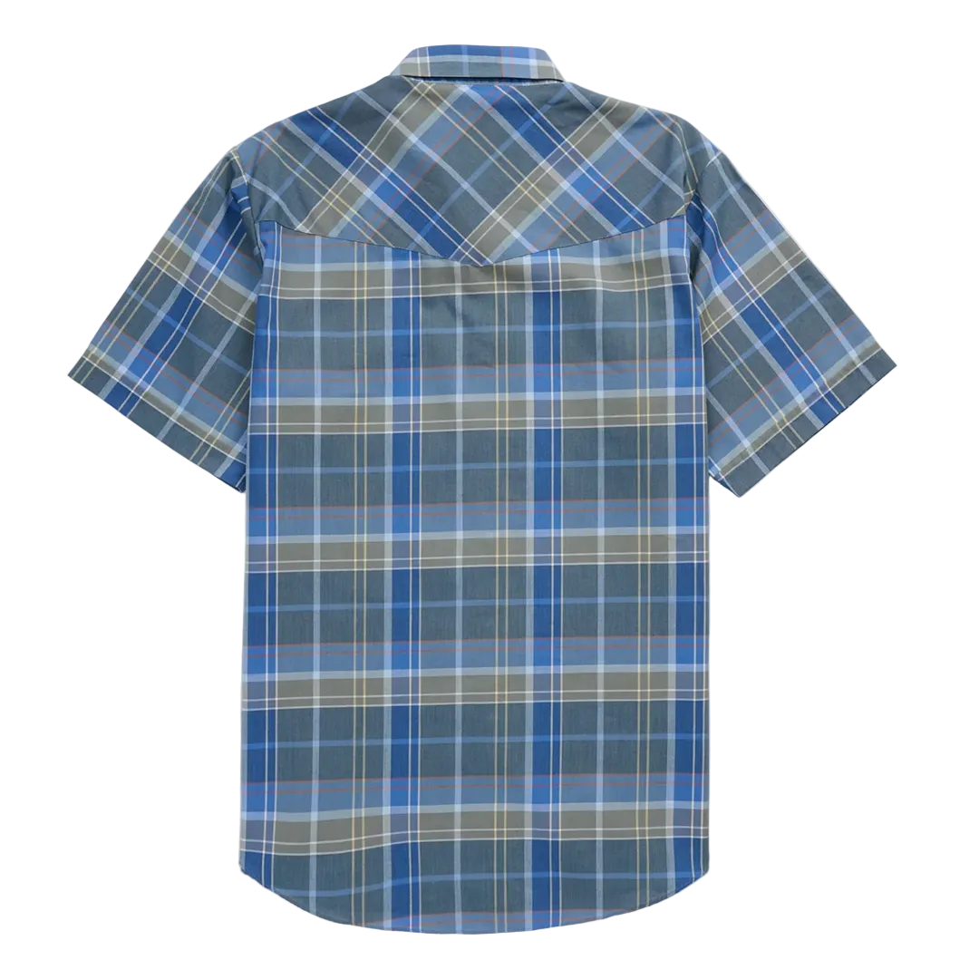 Chemise à manches courtes à boutons pression à carreaux Ely Cattleman pour homme