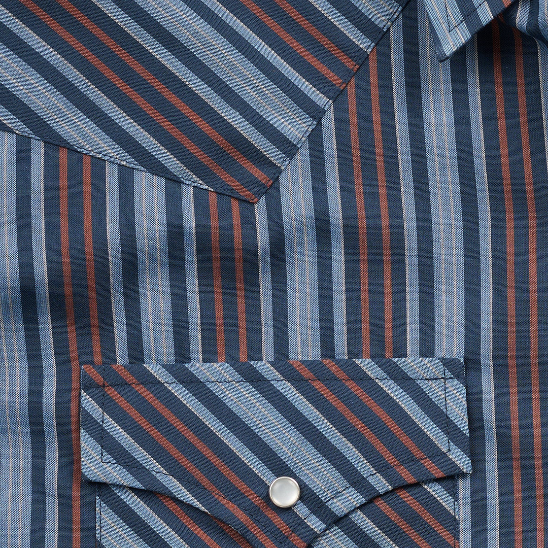 Ely Cattleman Men's Textured Stripe Western Long Sleeve Snap Shirt
