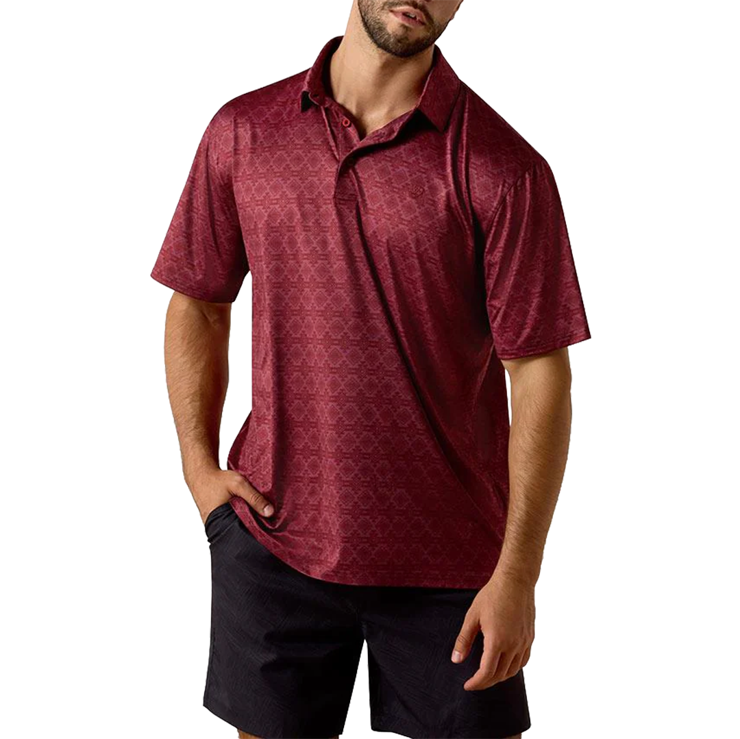 Ariat Men's All Over Print Polo