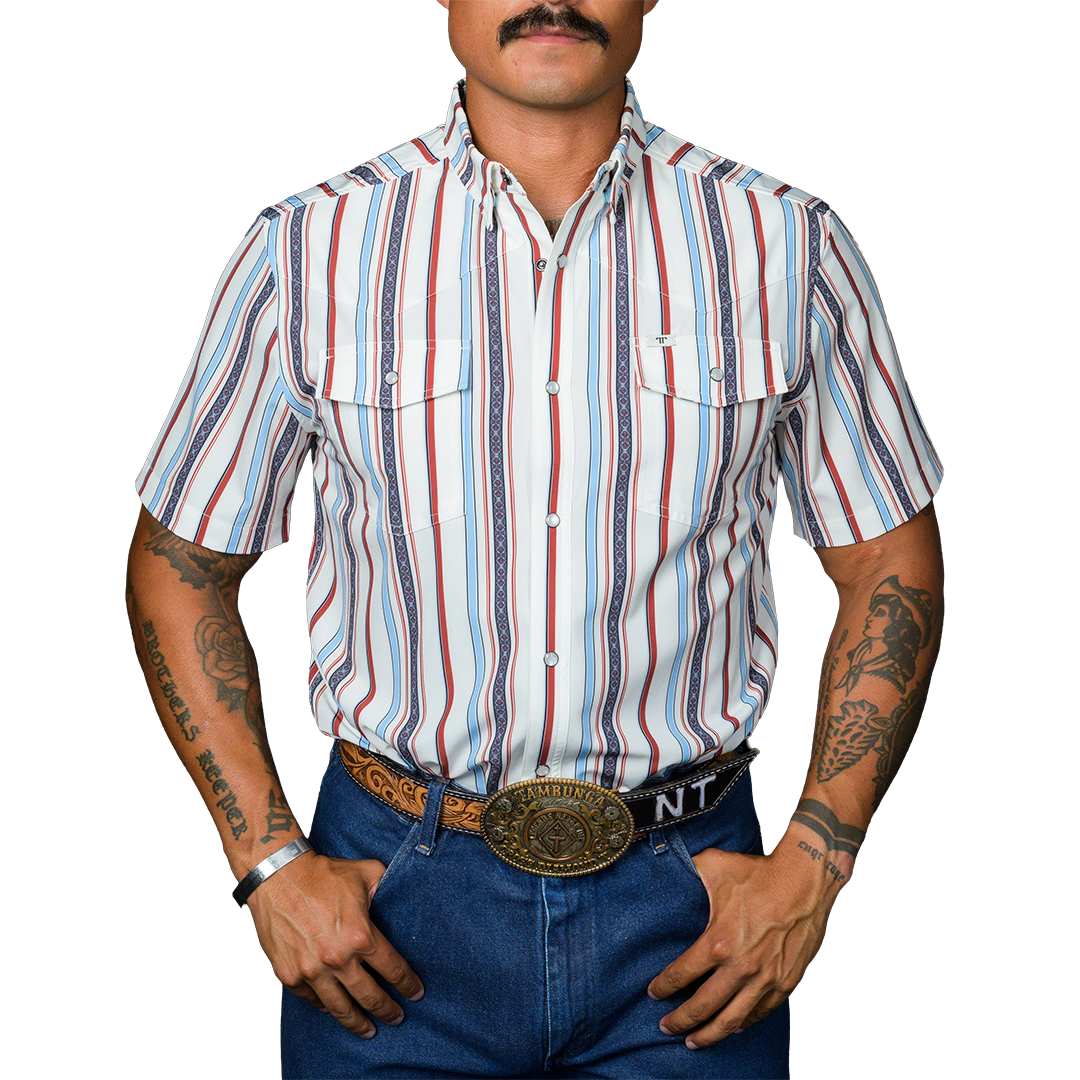 Ferrell Men's The Brooks Short Sleeve Snap Shirt