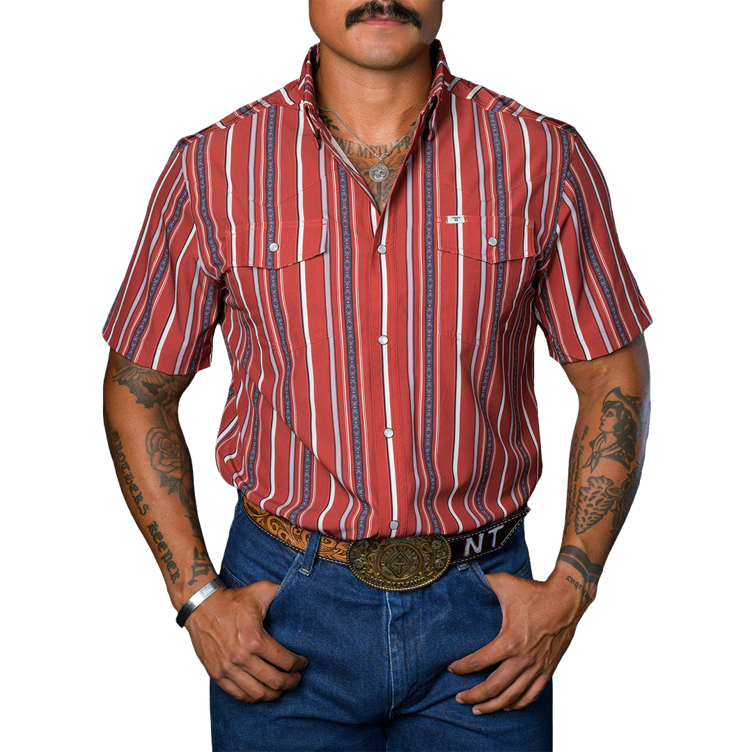 Ferrell Men's The Brooks Short Sleeve Snap Shirt