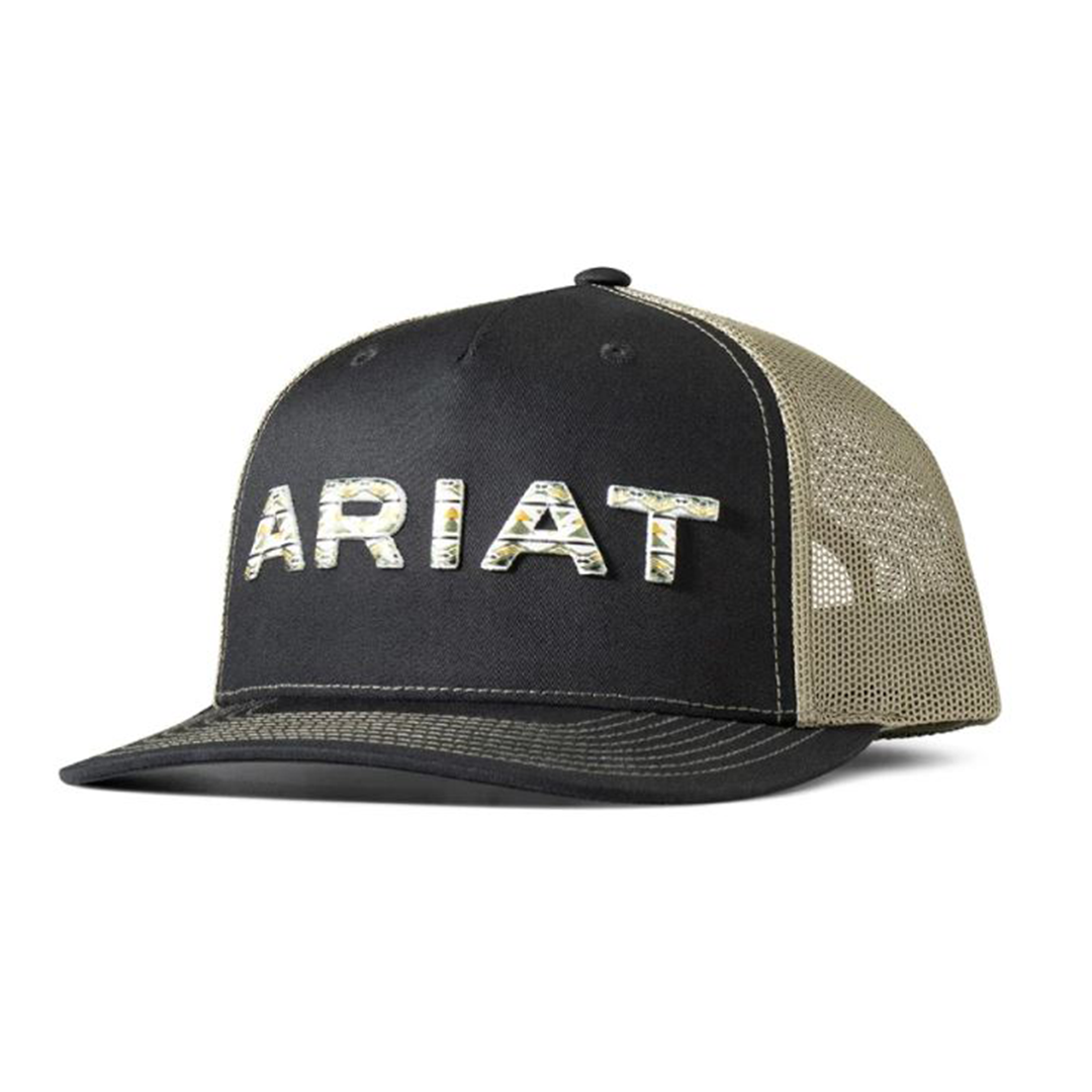Ariat Men's Camo Logo Snap Back Cap