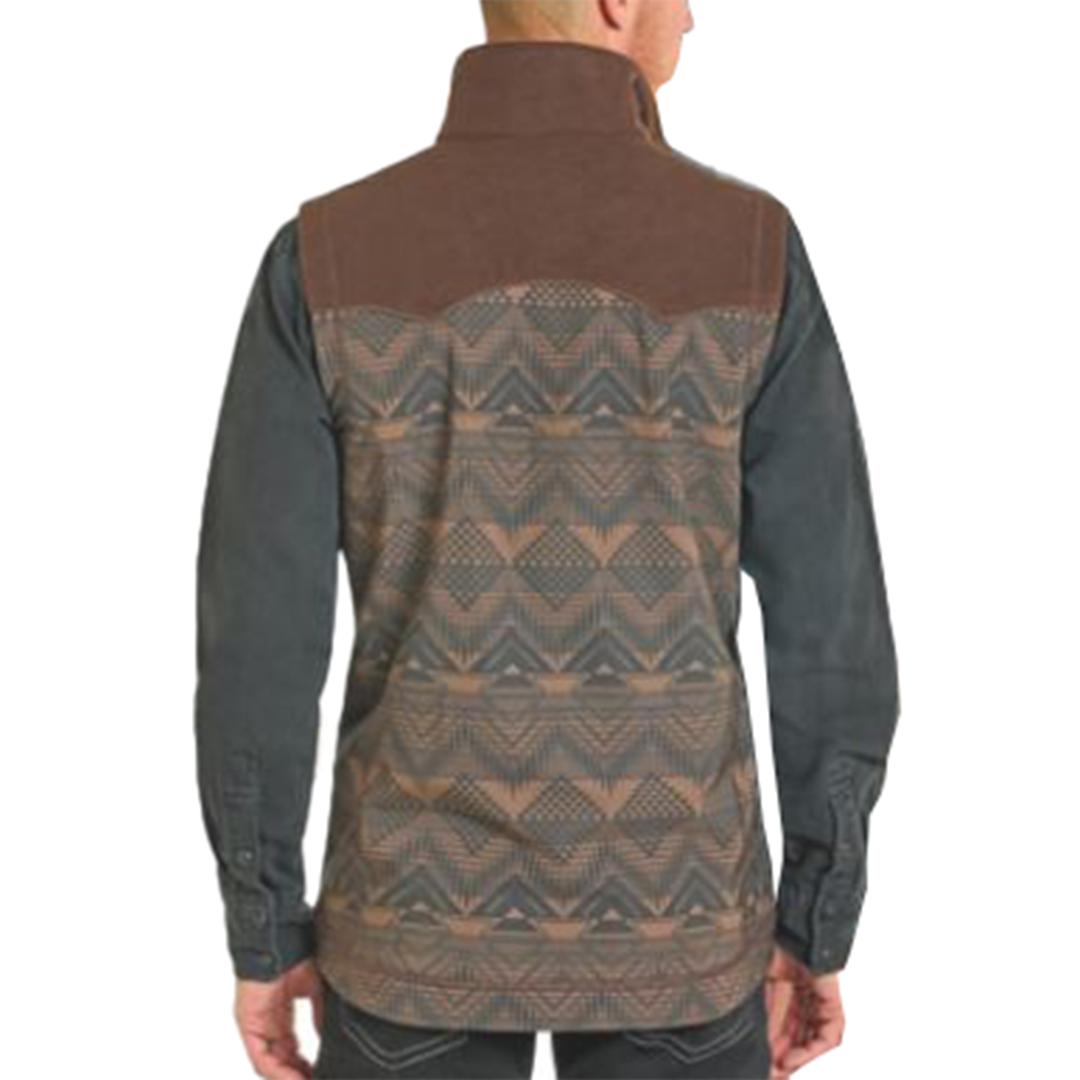 Gilet zippé Softshell Aztec Rock & Roll Denim pour homme