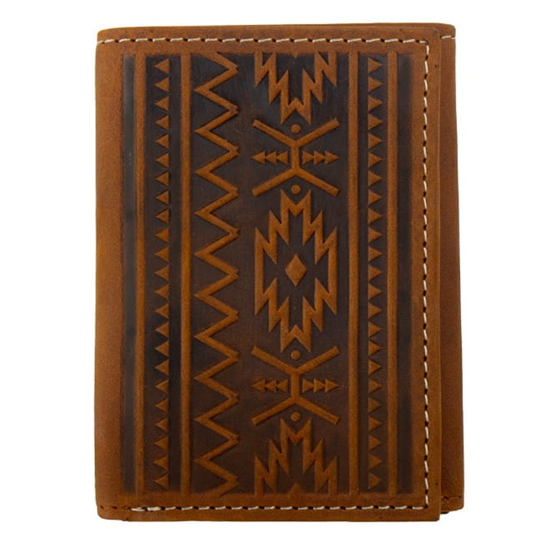 Nocona Men's Aztec Tri-Fold Wallet