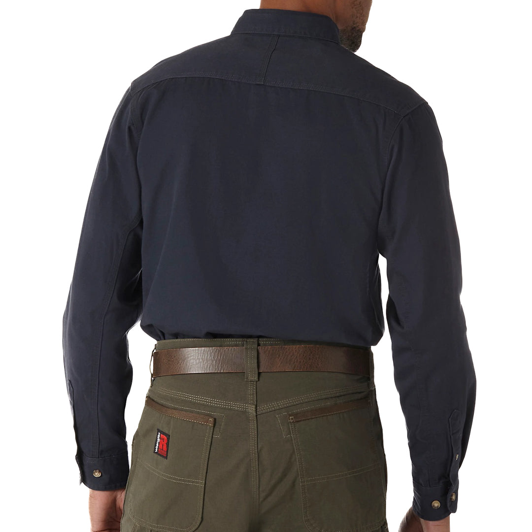 Wrangler RIGGS Workwear Men's Solid Twill Button-Down Shirt