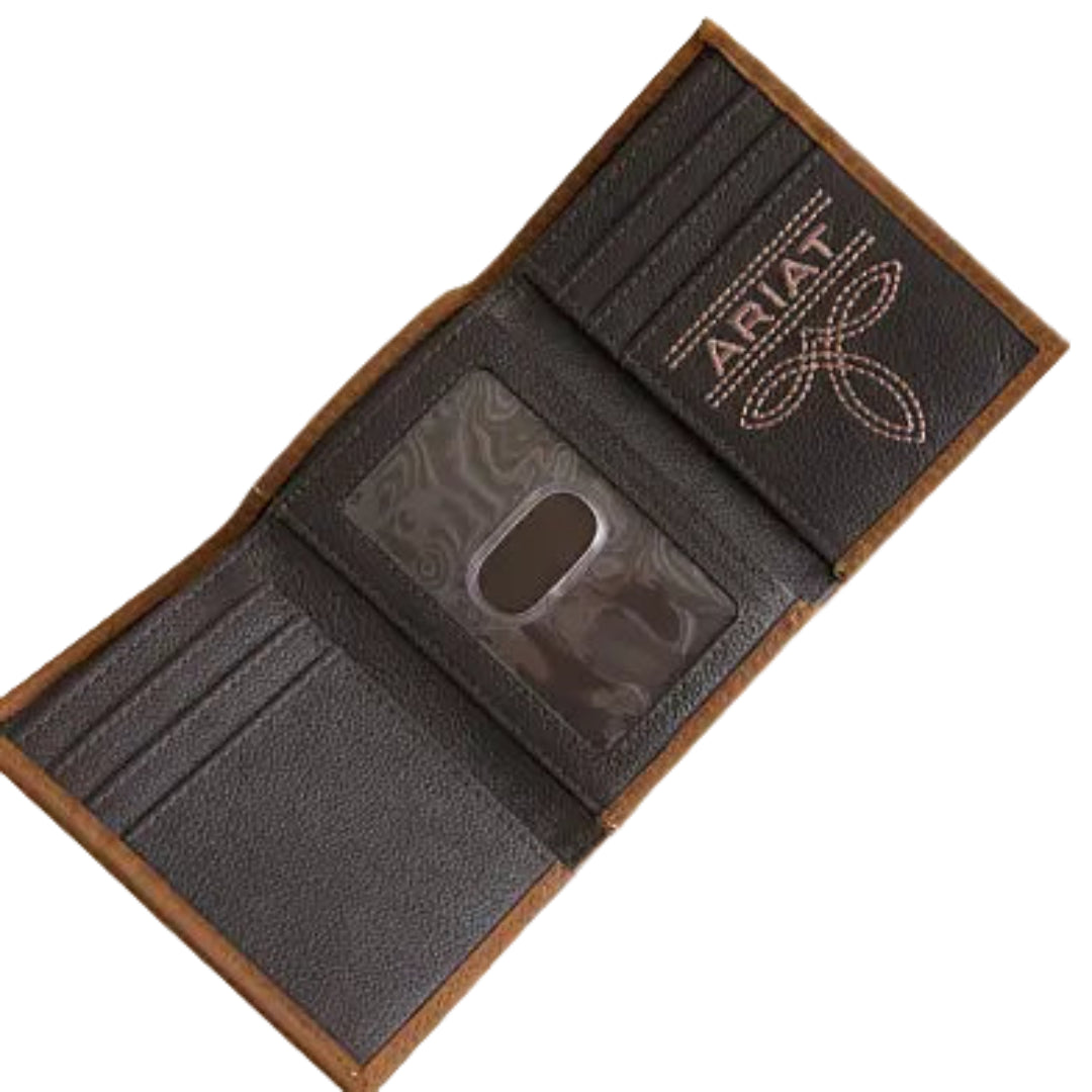 Ariat Men's Logo Trifold Wallet