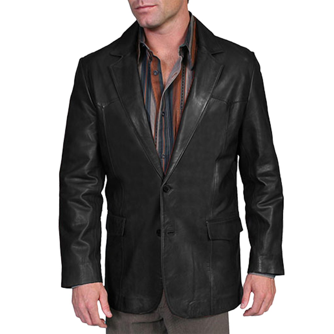 Blouson en cuir Scully pour homme