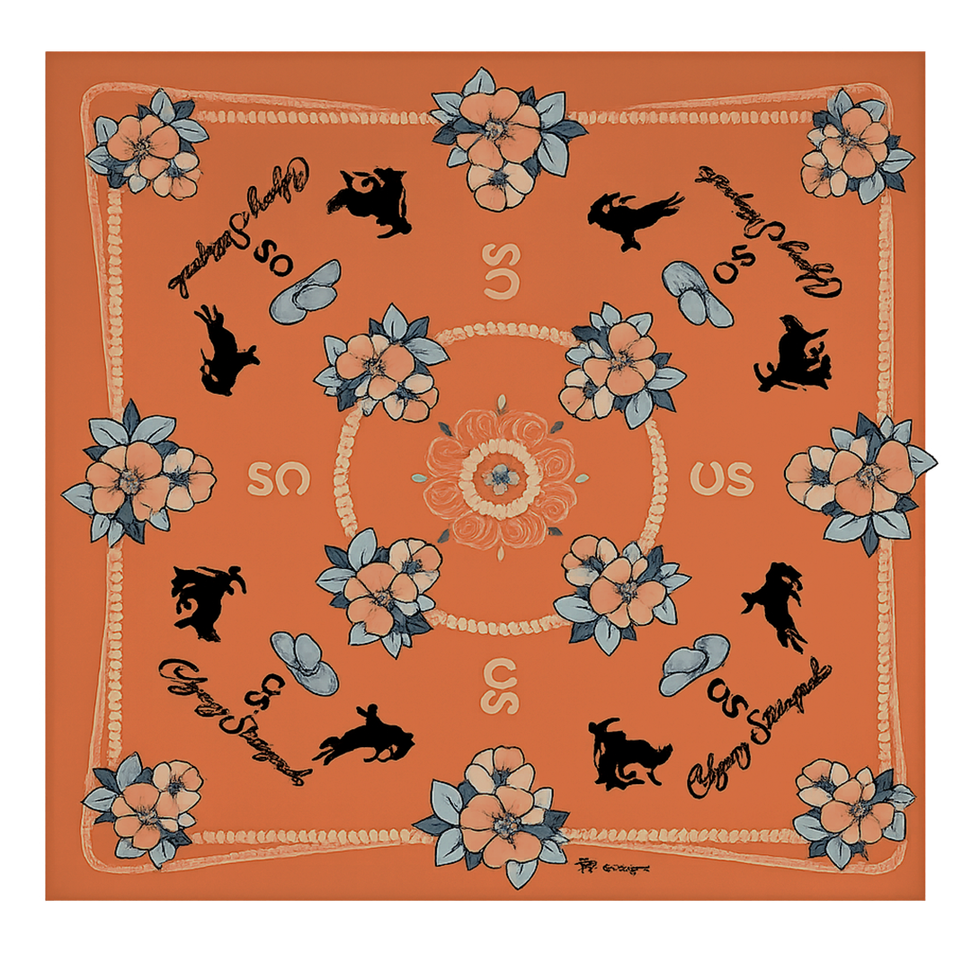 Foulard rétro de rodéo Calgary Stampede Xoxo