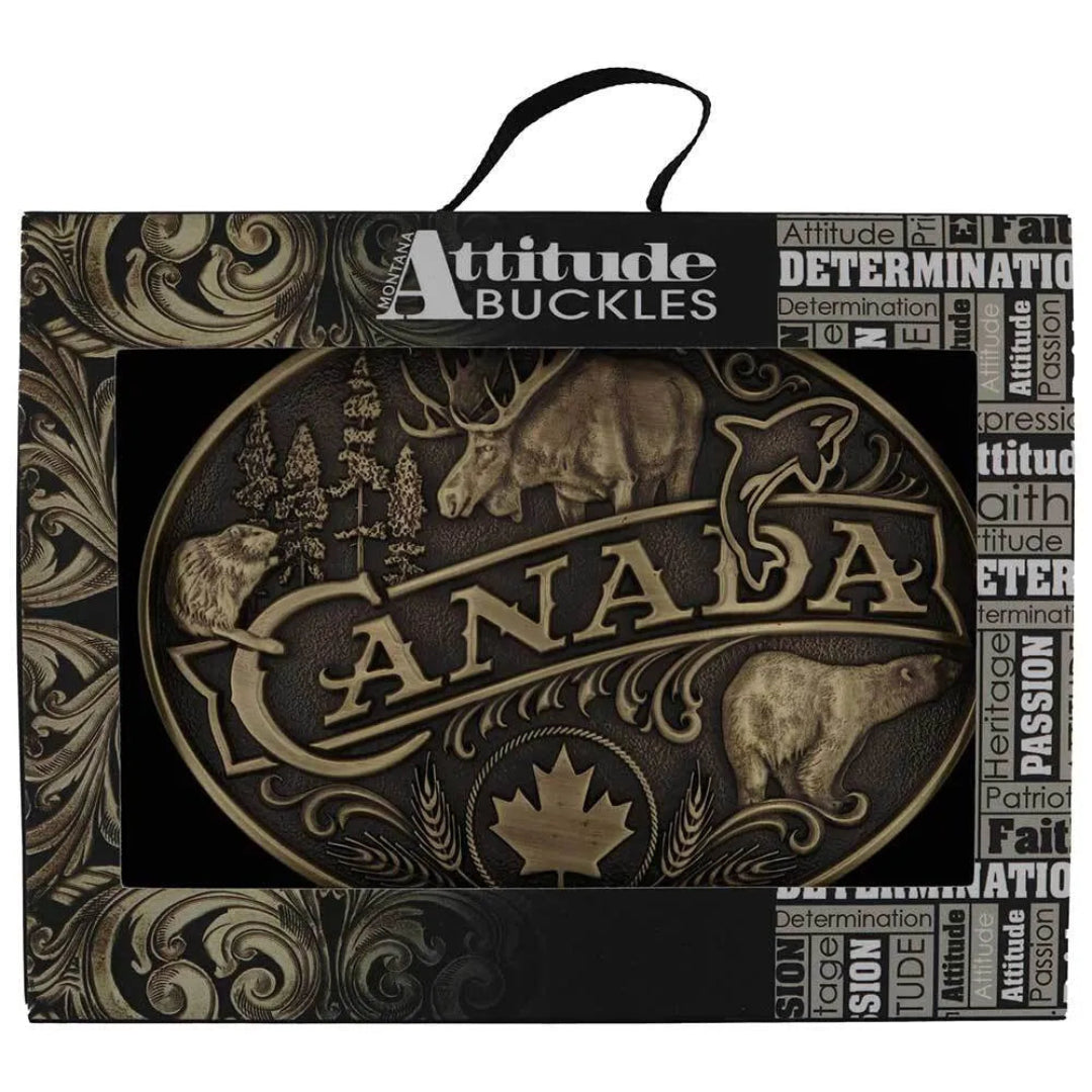 Montana Silversmiths Canadian Heritage Attitude Buckle