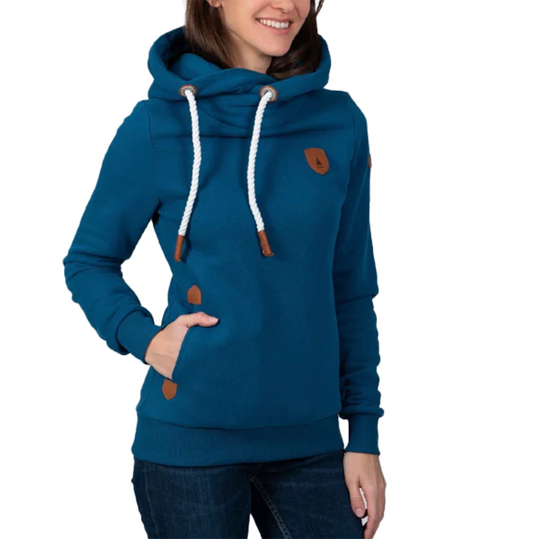 Sweat à capuche zippé asymétrique Athena Wanakome pour femme
