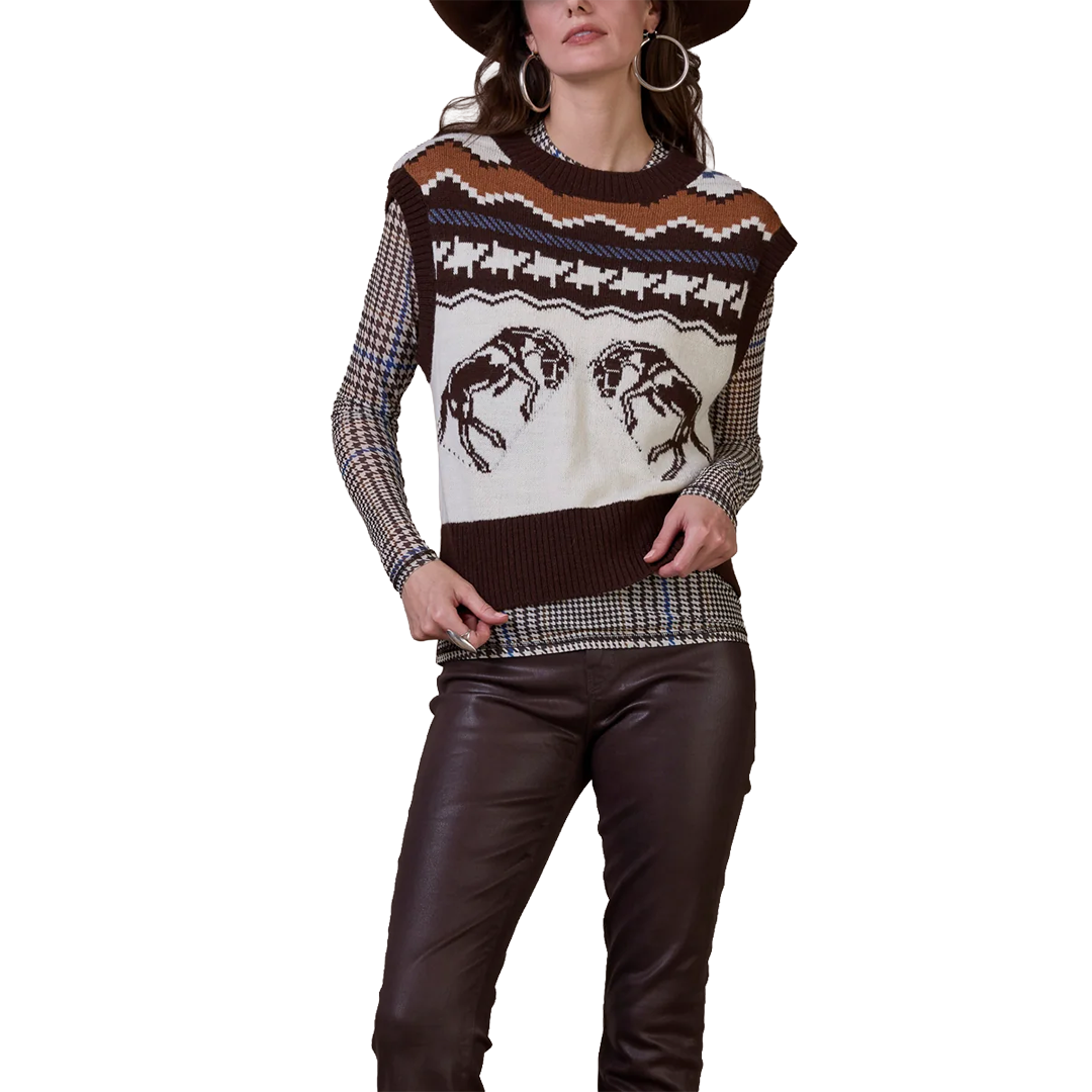 Gilet pull Double D Ranch Mane Stay pour femme