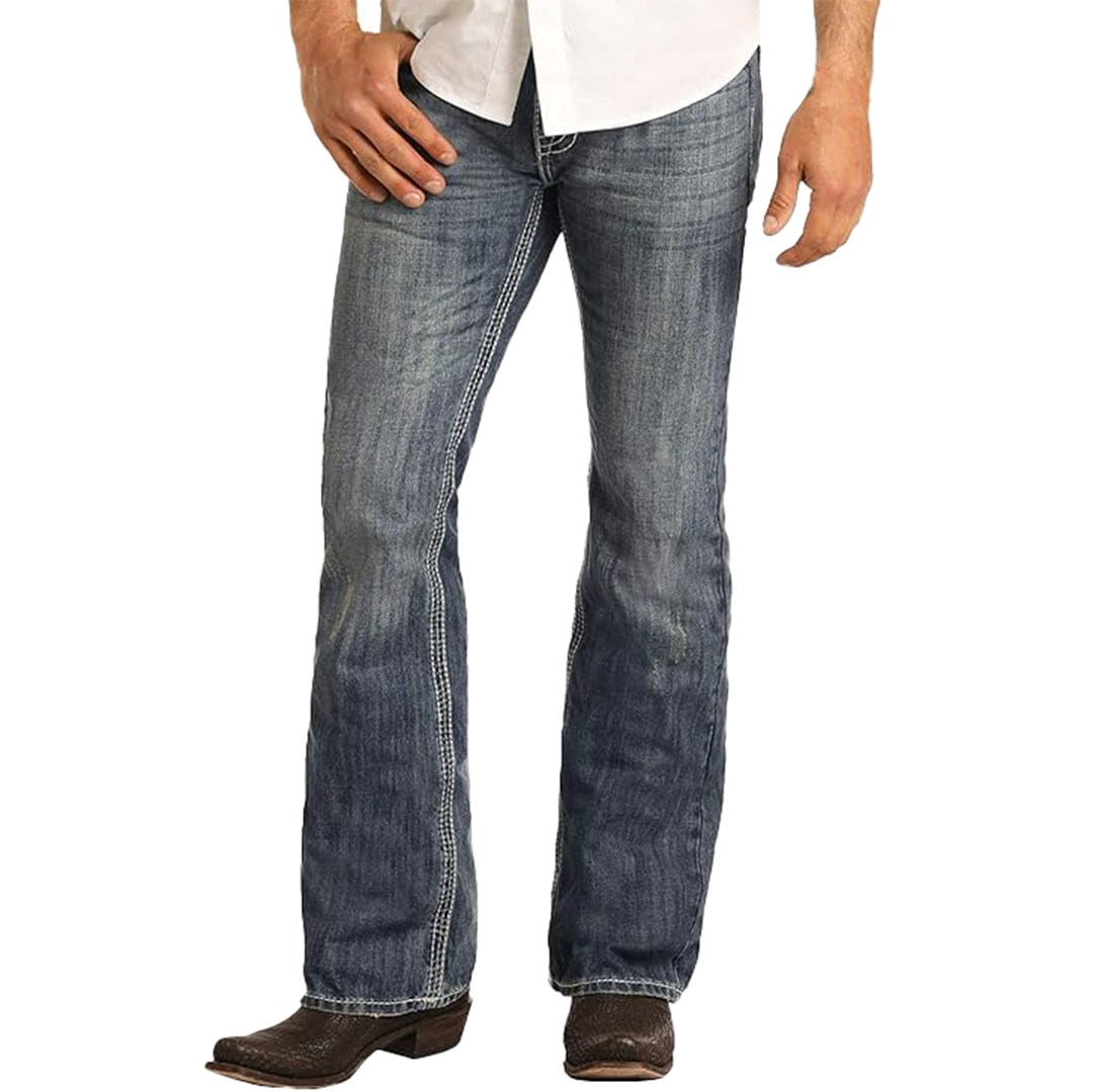 Rock & Roll Denim Men's Pistol Boot Cut Jeans