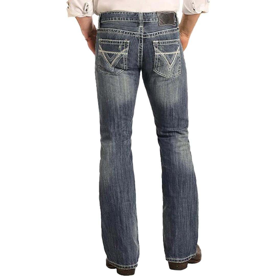 Rock & Roll Denim Men's Pistol Boot Cut Jeans