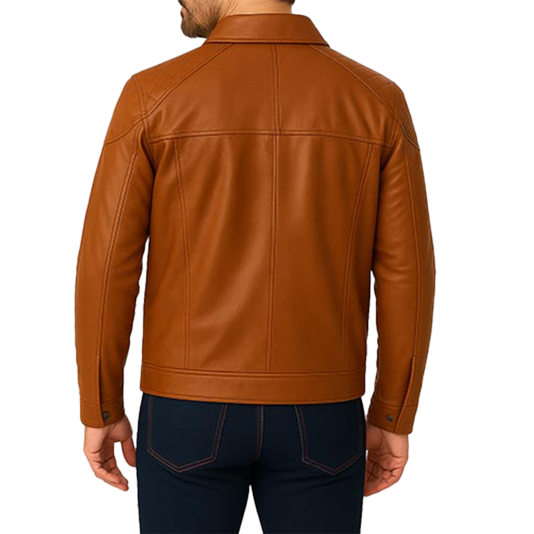 Blouson en cuir Scully pour homme