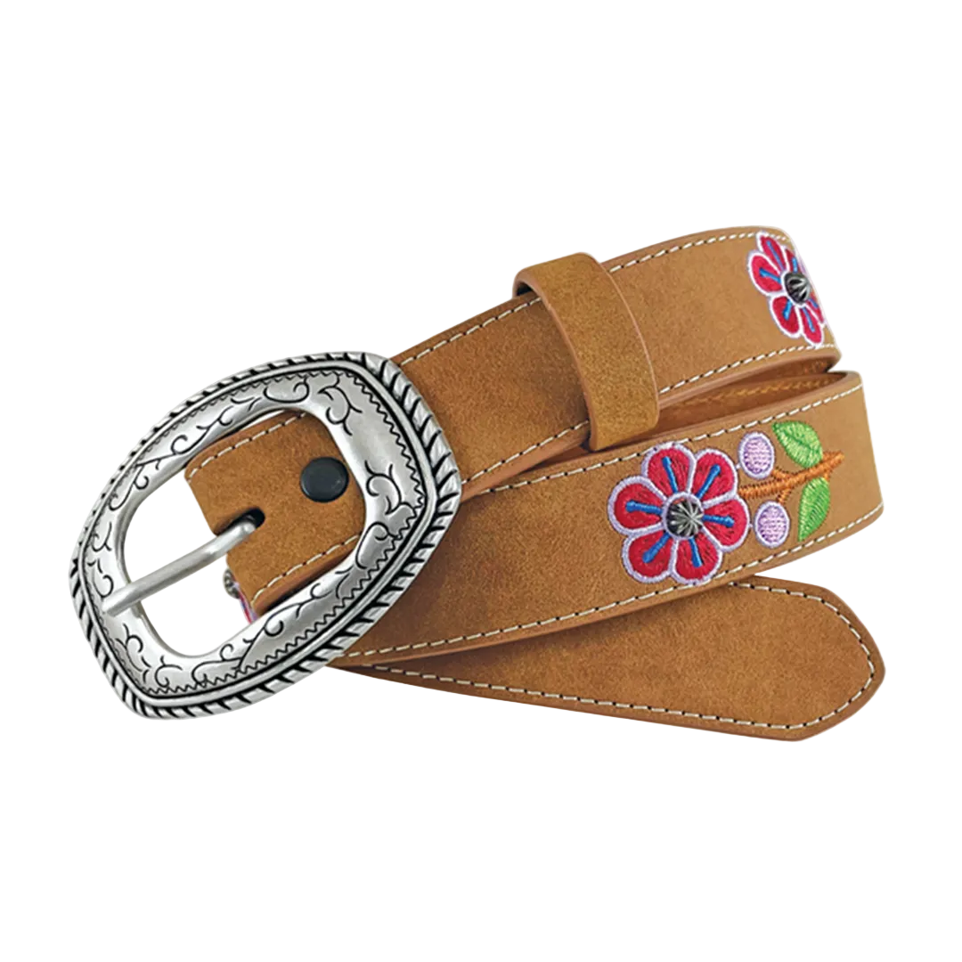 Wrangler Girls' Flower Belt