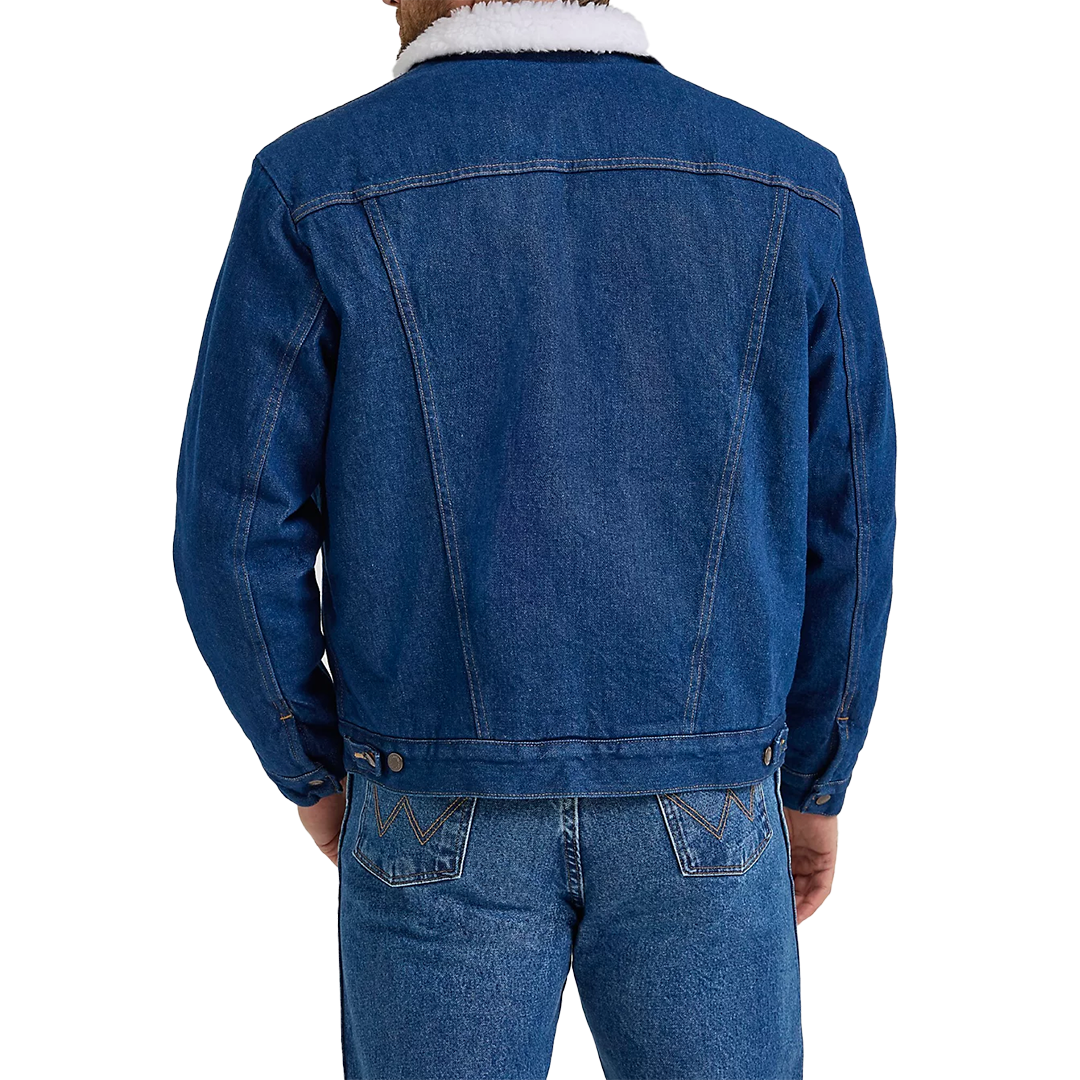 Wrangler Men's Sherpa Lined Denim Jacket