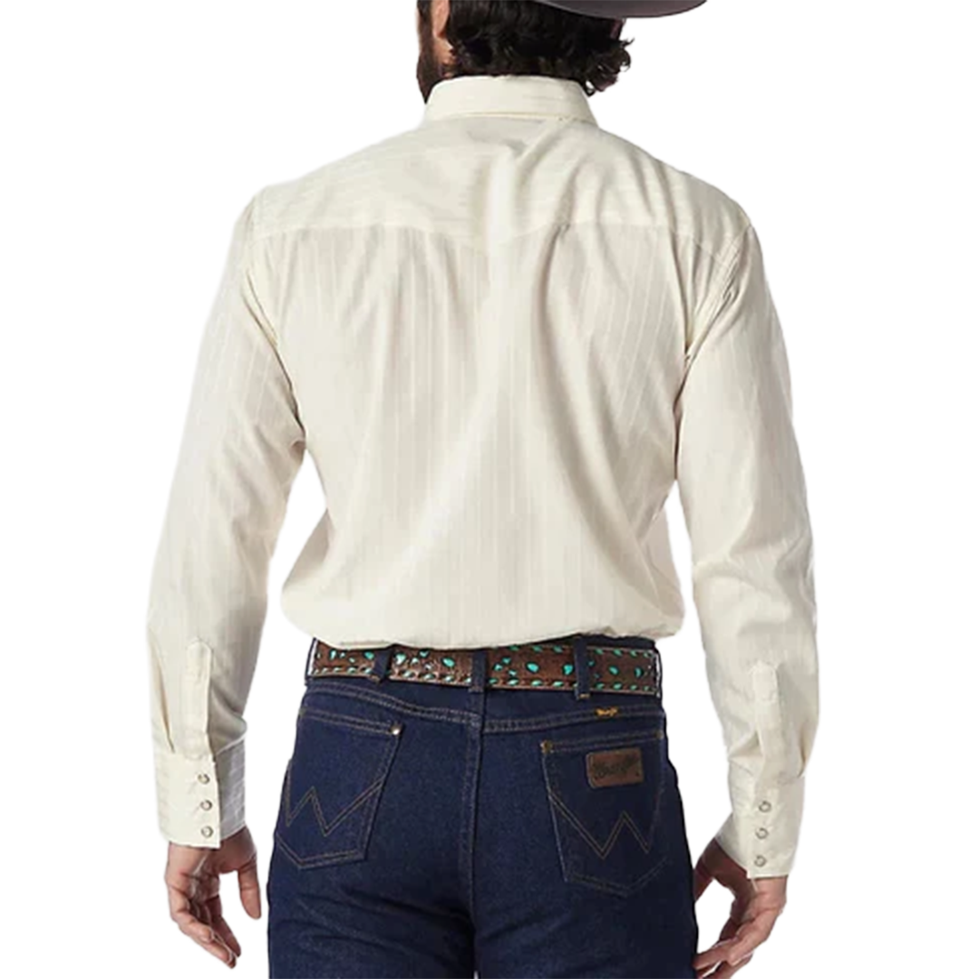 Chemise à manches longues boutonnée à motif écossais Wrangler Rétro Premium pour homme